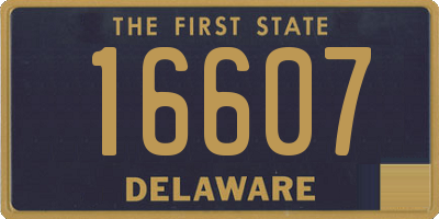 DE license plate 16607