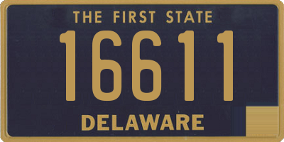 DE license plate 16611