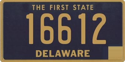 DE license plate 16612