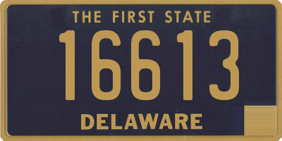 DE license plate 16613