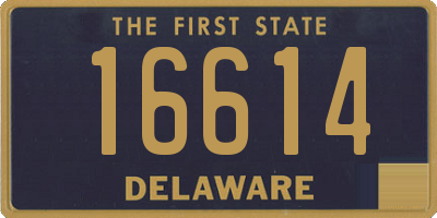 DE license plate 16614