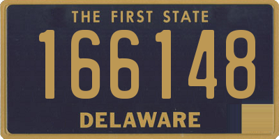 DE license plate 166148