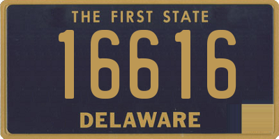 DE license plate 16616