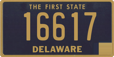 DE license plate 16617