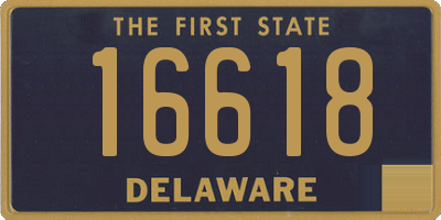 DE license plate 16618