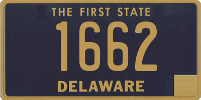 DE license plate 1662