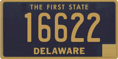 DE license plate 16622