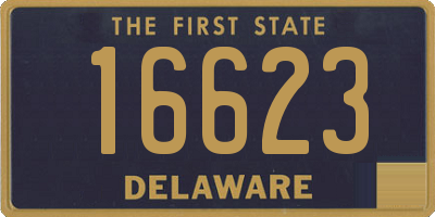 DE license plate 16623