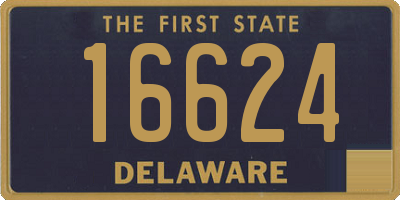 DE license plate 16624