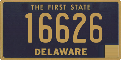 DE license plate 16626