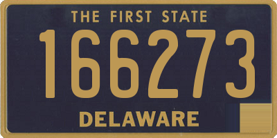 DE license plate 166273