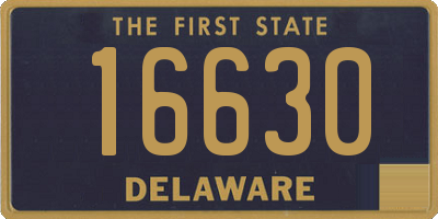 DE license plate 16630