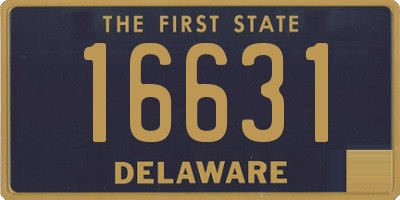 DE license plate 16631