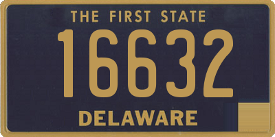 DE license plate 16632