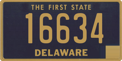 DE license plate 16634