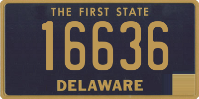 DE license plate 16636