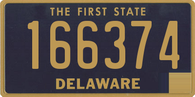 DE license plate 166374