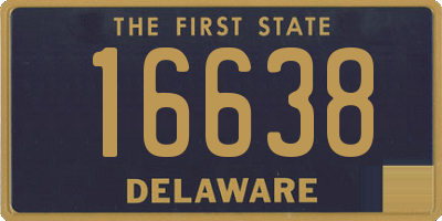 DE license plate 16638