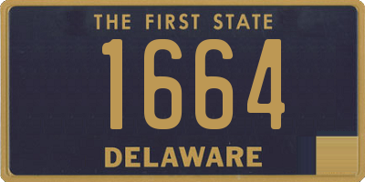 DE license plate 1664
