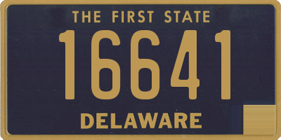 DE license plate 16641