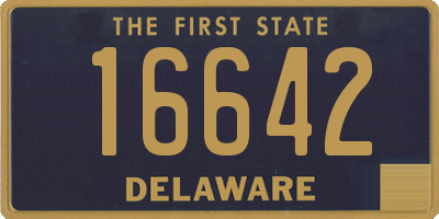 DE license plate 16642