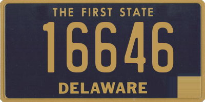 DE license plate 16646