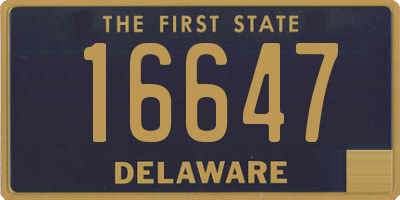 DE license plate 16647