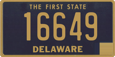 DE license plate 16649
