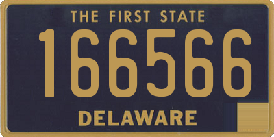 DE license plate 166566