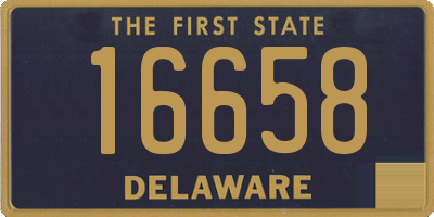 DE license plate 16658