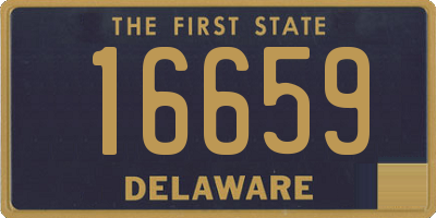 DE license plate 16659