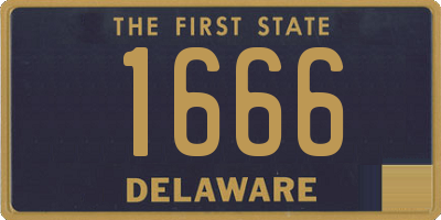 DE license plate 1666