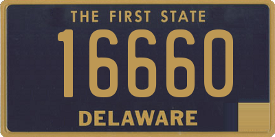 DE license plate 16660