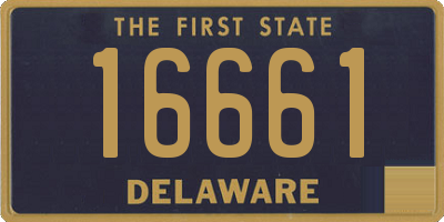 DE license plate 16661