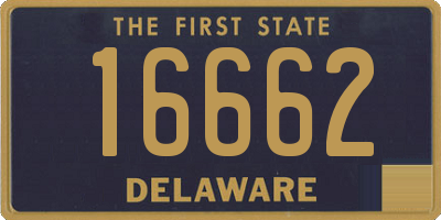 DE license plate 16662