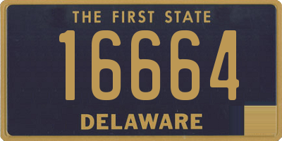 DE license plate 16664