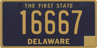 DE license plate 16667