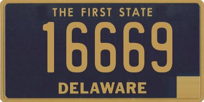 DE license plate 16669