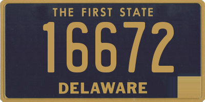 DE license plate 16672