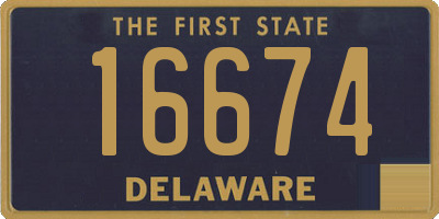 DE license plate 16674