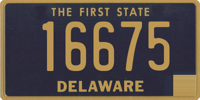 DE license plate 16675