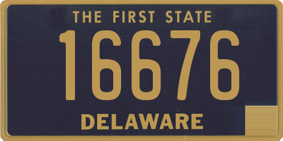 DE license plate 16676