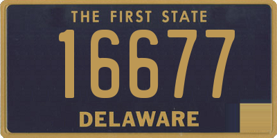 DE license plate 16677