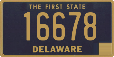 DE license plate 16678