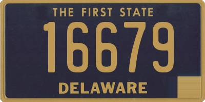 DE license plate 16679