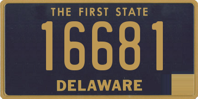 DE license plate 16681