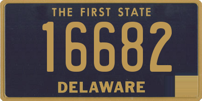 DE license plate 16682