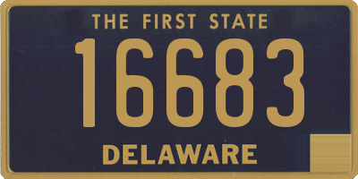 DE license plate 16683