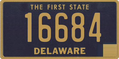 DE license plate 16684