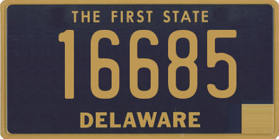 DE license plate 16685